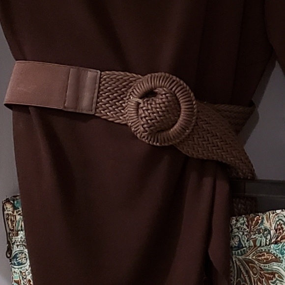 ❤️SOLD!❤️Belt, stretchy, long brown - Picture 1 of 3